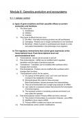 A level Biology OCR A Module 6 summary notes 