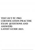TEST OUT PC PRO CERTIFICATION PRACTISE EXAM QUESTIONS AND ANSWERS LATEST GUIDE 2023.