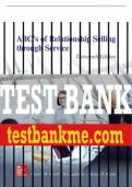 Test Bank For ABC's of Relationship Selling through Service, 13th Edition All Chapters - 9781260169829