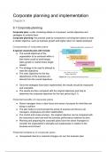 Corporate Planning and Implementation - Chapter 9 (Business 9609)