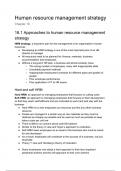 Human Resource Management Strategy - Chapter 16 (CIE A-Level Business 9609) 