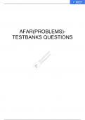 AFAR(PROBLEMS)-TESTBANKS QUESTIONS