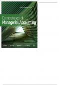 Managerial Accounting The Cornerstone of Business Decisions International Edition  4th Edition - Test Bank