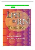 CLAYWELL LPN TO RN TRANSITION TEST BANK A+ grade