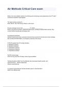 Air Methods Critical Care exam QUESTIONS & ANSWERS 2023 ( A+ GRADED 100% VERIFIED)