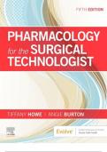 Pharmacology for the Surgical Technologist FIFTH EDITION Tiffany Howe,