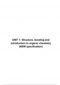 IAL: UNIT 1_ Structure, bonding and introduction to organic chemistry (NEW specification)
