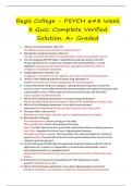 PSYCH 643 Week 3 Quiz Complete Solution. A+ Graded-Regis College..