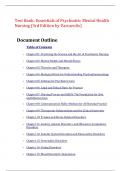Test Bank: Essentials of Psychiatric Mental Health Nursing 3rd Edition: Varcarolis  Test Bank||Complete Guide