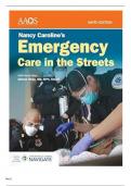 TEST BANK NANCY CAROLINE’S EMERGENCY CARE IN THE STREETS 9TH EDITION BY NANCY L. CAROLINE||ISBN-10, 128425674X||ISBN NO-13,978-1284256741|| ALL CHAPTERS | COMPLETE GUIDE A+