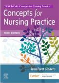 Test Bank For Concepts for Nursing Practice 3rd Edition by Jean Foret Giddens||ISBN NO-10:0323581935, ISBN NO-13:978-0323581936 ||Complete Guide A+