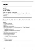 Aqa AS History 7041/2L QUESTION PAPER May2023