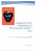 Samenvatting Clinical Forensic Psychology -  Forensische Psychologie (500847-M-6)