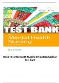 Neeb's Mental Health Nursing 5th Edition Gorman Test Bank