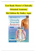 TEST BANK For Moore's Clinically Oriented Anatomy 9th Edition By Dalley | Verified Chapter's 1 - 10 |