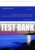Test Bank For Counseling Strategies and Interventions for Professional Helpers 9th Edition All Chapters - 9780137617562