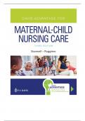 TEST BANK FOR DAVIS ADVANTAGE FOR MATERNAL-CHILD  NURSING CARE 3RD EDITION (ISBN 9781719640985) BY MEREDITH SCANNELL & KRISTINE  RUGGIERO ALL CHAPTERS COMPLETE TEST BANK (NEWEST!)