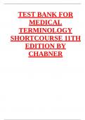 TEST BANK FOR The Language of Medicine, 11th Edition BY CHABNER