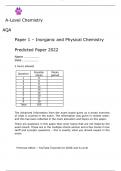 AQA AS CHEMISTRY Paper 1 Inorganic and Physical Chemistry  2023 Complete Guide. A+ Latest