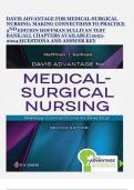 DAVIS ADVANTAGE FOR MEDICAL-SURGICAL NURSING: MAKING CONNECTIONS TO PRACTICE 2ND EDITION HOFFMAN SULLIVAN TEST BANK|ALL CHAPTERS AVAILABLE|2023-2024|QUESTIONA AND ANSWER KEY