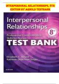 Interpersonal Relationships, 8th Edition by Arnold testbank