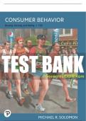 Test Bank For Consumer Behavior: Buying, Having, Being 13th Edition All Chapters - 9780135225691