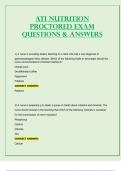 ATI Nutrition Proctored Exam Questions & Answers (Latest 2023/24)