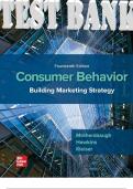 TEST BANK for Consumer Behavior: Building Marketing Strategy 14th Edition by David Mothersbaugh, Delbert Hawkins, Susan Bardi Kleiser ISBN 9781260158182. (Complete 20 Chapters)