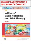 TEST BANK FOR WILLIAMS’ BASIC NUTRITION AND DIET THERAPY 16TH EDITION BY NIX 2023