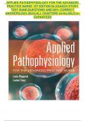 APPLIED PATHOPHYSIOLOGY FOR THE ADVANCED PRACTICE NURSE 1ST EDITION DLUGASCH STORY TEST BANK|QUESTIONS AND100% CORRECT ANSWERS|2023-2024)|ALL CHAPTERS AVAILABLE|A+ GURANTEED