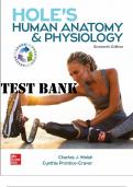 HOLES HUMAN ANATOMY AND PHYSIOLOGY 16TH EDITION TEST BANK