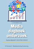 IBP Mediadagboek onderzoek | Opdracht jaar 1 (periode 2) | Communicatie HR 