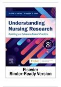 Test bank for Understanding Nursing Research, 8th Edition by Susan K Grove & Jennifer R Gray