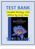 Test Bank For Campbell Biology, 12th Edition by Urry Cain Latest Review 2023 Practice Questions and Answers, 100% Correct with Explanations, Highly Recommended, Download to Score A+