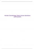 Florida Cosmetology Theory Exam Questions and Answers
