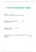 CALT Exam Study Guide