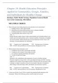 TEST BANK STANHOPE CHAPTERS 11 TO 20: PUBLIC HEALTH NURSING: POPULATION-CENTERED HEALTH CARE IN THE COMMUNITY, 10TH EDITION