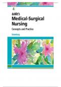 DEWITS MEDICAL SURGICAL NURSING CONCEPTS AND  PRACTICE 4TH EDITION TEST BANK BY STROMBERG (ISBN  9780323608442) / ALLCHAPTERS (CH 1-48) EXTENSIVELY  COVERED (LATEST EDITION GUIDE 2023/2024)