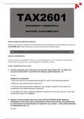TAX2601 Assignment 5 Semester 2 (Answers) - Due :16 October 2023