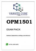 OPM1501 EXAM PACK 2023
