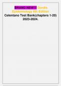 BRAND NEW!!! Gordis Epidemiology 6th Edition Celentano Test Bank(chapters 1-20) 2023-2024.