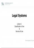 Legal systems 