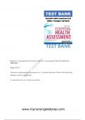 Essential Health Assessment 2nd Edition Thompson Test Bank Chapter 21. Assessing the Newborn & Chapter 22. Assessing the Child and Adolescent