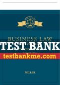 Test Bank For Business Law: Text & Cases - An Accelerated Course - 14th - 2018 All Chapters - 9781305967298