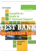 Test Bank For CompTIA A+ Guide to IT Technical Support - 10th - 2020 All Chapters - 9780357108291
