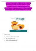 TEST BANK FOR STARTING OUT WITH PYTHON  GLOBAL EDITION BY TONY GADDIS LATEST UPDATE WITH ALL CHAPTER 1-14 QUESTIONS AND CORRECT ANSWERS  100% COMPLETE SOLUTION