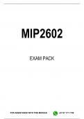 MIP2602 EXAM PACK 2023