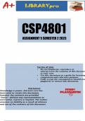 CSP4801 Assignment 5 (DETAILED ANSWERS) Semester 2 2023