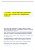  QuickBooks Online Certification Test Study Guide 2022 questions and answers well illustrated.