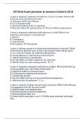 ATI Peds Exam Questions & Answers Graded A 2023